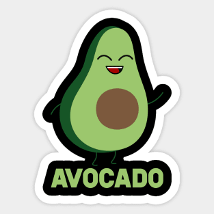 Avocado And Toast Matching Couple Shirt Sticker